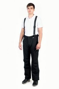 Горнолыжные брюки мужские Snow Headquarter C-025 полукомбинезон черный, стрейч купить оптом