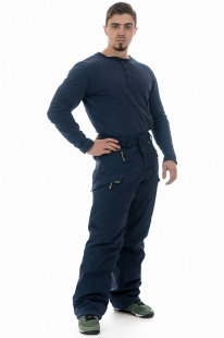 Сноубордические брюки мужские Snow Headquarter C-8073 blue, полукомбинезон купить оптом